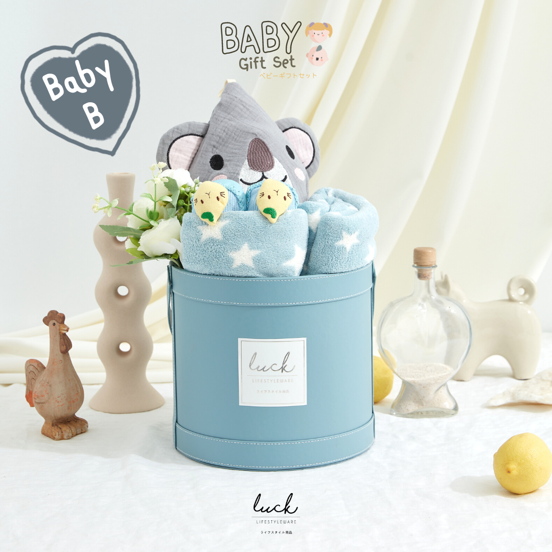 Newborn Gift Set - Baby B (Whispy Blue)